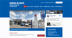 Desktop Screenshot of garagedebaets.be